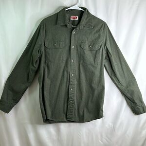 Men’s Wrangler Long Sleeve Button Up Shirt Size Small